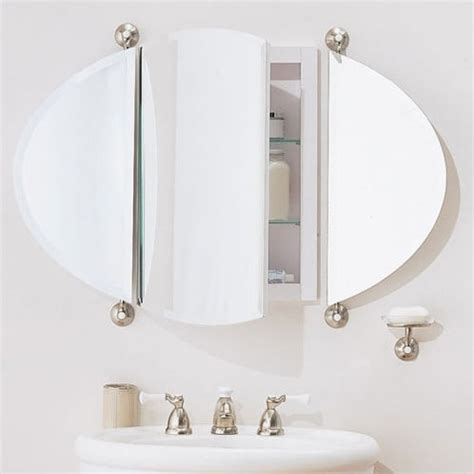 oval mirrored medicine cabinet steel or aluminum|oval wall mounted medicine cabinet.